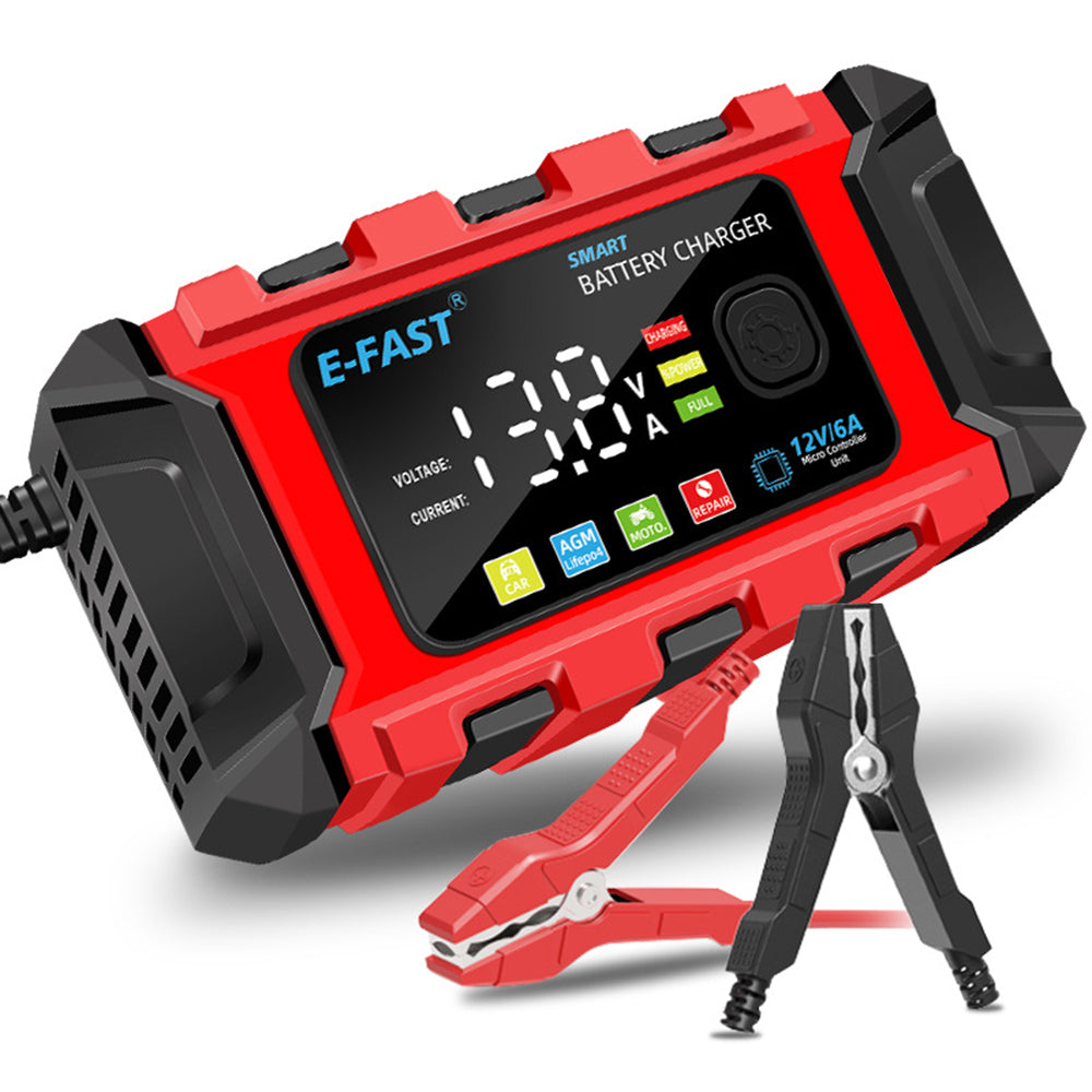 E-FAST TK-360 12V / 6A Car Motorcycle Battery Charger Lead-Acid Battery Charger E-FAST TK-360 12V / 6A Car Motorcycle Battery Charger Lead-Acid Battery Charger